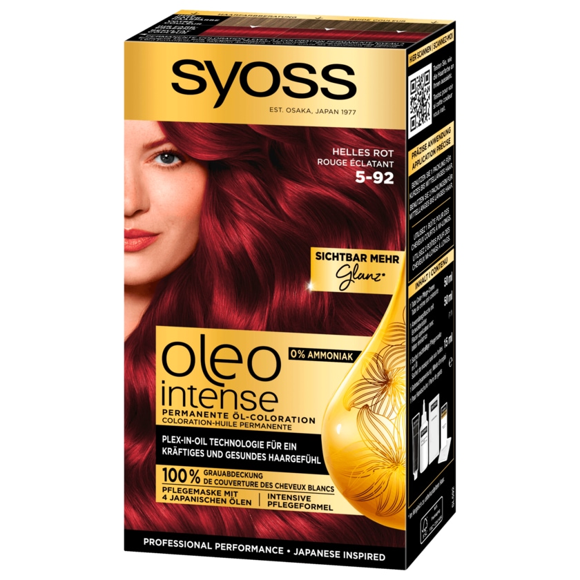 Syoss Öl-Coloration Oleo Intense 5-92 Helles Rot Stufe 3 115ml